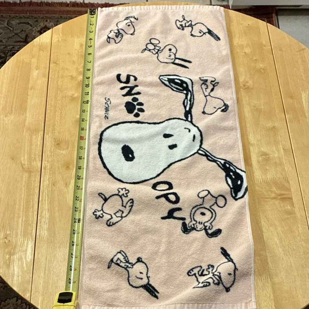 VTG Determined Productions Inc. Snoopy Peanuts Pink  Hand Towel Osaka Nishikawa